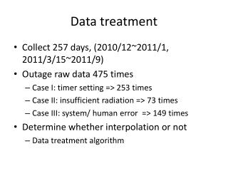 Data treatment