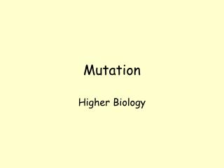 Mutation