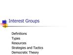 Interest Groups