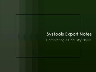 Export Notes with Trial version