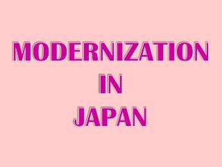 japan modernization essay