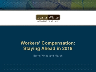 Workers’ Compensation: Staying Ahead in 2019