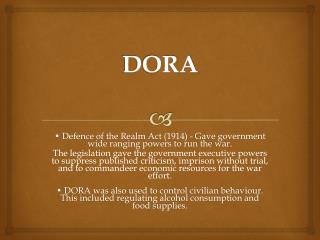 the case study of dora