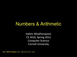 Numbers & Arithmetic