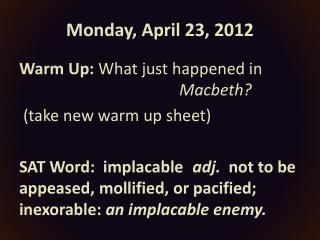 Monday, April 23, 2012