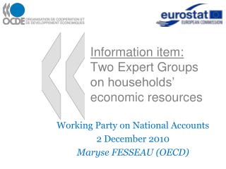 Information item: Two Expert Groups on households’ economic resources