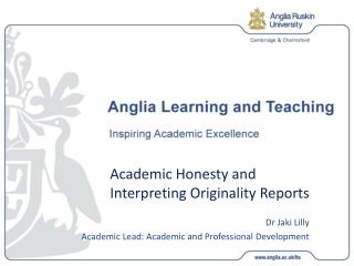 Academic Honesty and Interpreting Originality Reports