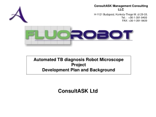 Automated TB diagnosis Robot Microscope Project Development Plan and Background