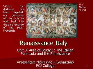 Renaissance Italy