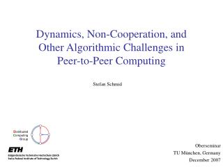 Dynamics, Non-Cooperation, and Other Algorithmic Challenges in Peer-to-Peer Computing