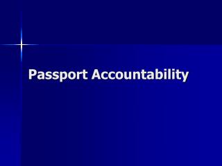 Passport Accountability