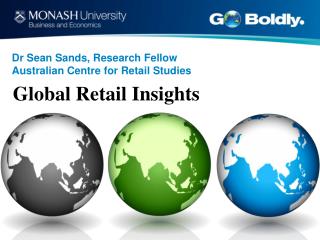 Dr Sean Sands, Research Fellow Australian Centre for Retail Studies