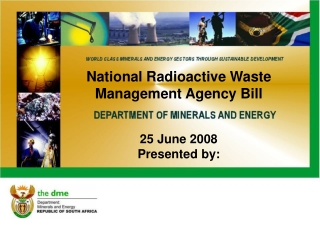 National Radioactive Waste Management Agency Bill