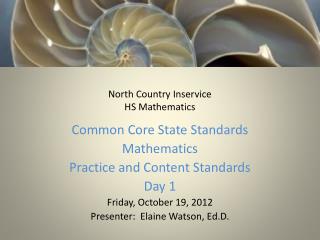 North Country Inservice HS Mathematics