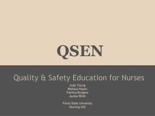 qsen nursing paper topics