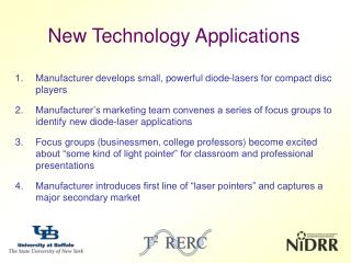New Technology Applications