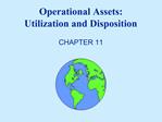 Operational Assets: Utilization and Disposition