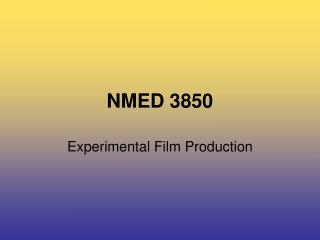 NMED 3850