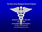 The New Army Biological Surety Program