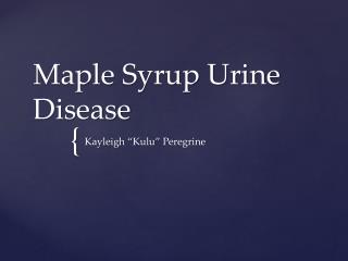 maple syrup urine disease type 1b