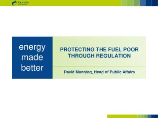 PROTECTING THE FUEL POOR THROUGH REGULATION