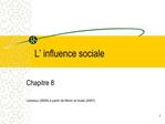 L influence sociale
