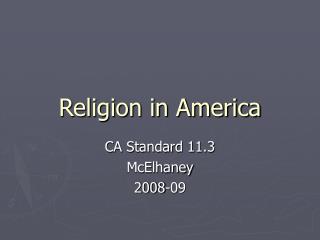 Religion in America