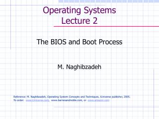 Operating Systems Lecture 2