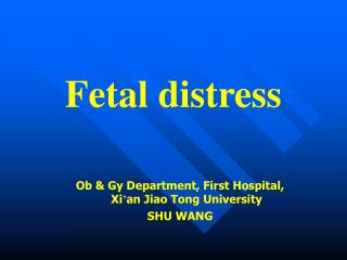 Fetal distress