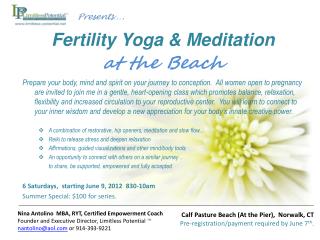 Fertility Yoga & Meditation at the Beach