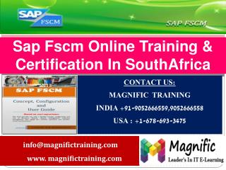 Sap Fscm Online Training & Certification In SouthAfrica