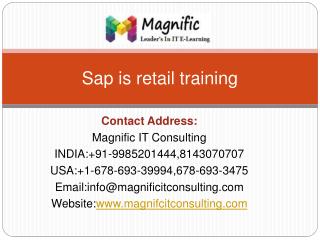 sap is retail training