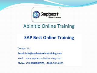 Abinitio online training | Abinitio online classes | Abiniti