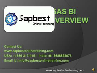 SAS BI online training | SAS BI Training in Hyderabad India