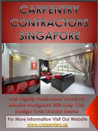 Carpentry Services Singapore