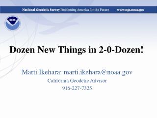 Dozen New Things in 2-0-Dozen!