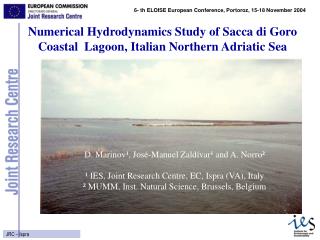 Numerical Hydrodynamics Study of Sacca di Goro Coastal Lagoon, Italian Northern Adriatic Sea
