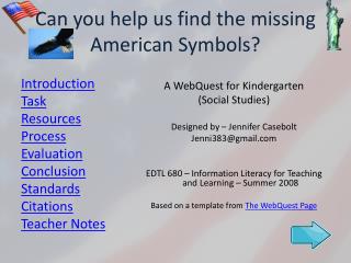 Can you help us find the missing American Symbols?