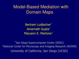 Model-Based Mediation with Domain Maps