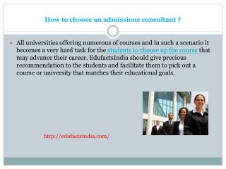 How to choose an admissions consultant