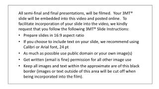 < FirstName LastName > <3 Minute Thesis Title> Program: <name of program>