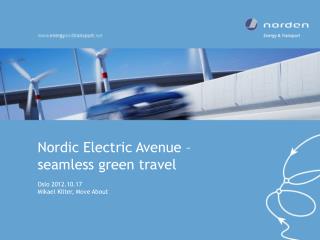 Nordic Electric Avenue – seamless green travel