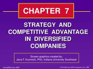 STRATEGY AND COMPETITIVE ADVANTAGE IN DIVERSIFIED COMPANIES