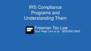 IRS Compliance Programs and Understanding Them