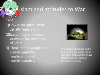 Islam and attitudes to War