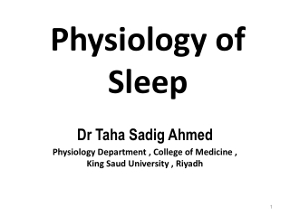 Physiology of Sleep