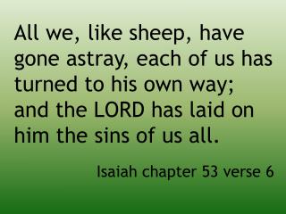 Isaiah 53v6
