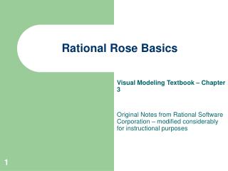 Rational Rose Basics