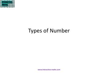 Types of Number