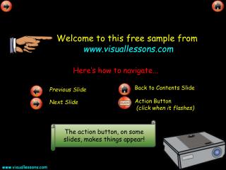Welcome to this free sample from visuallessons
